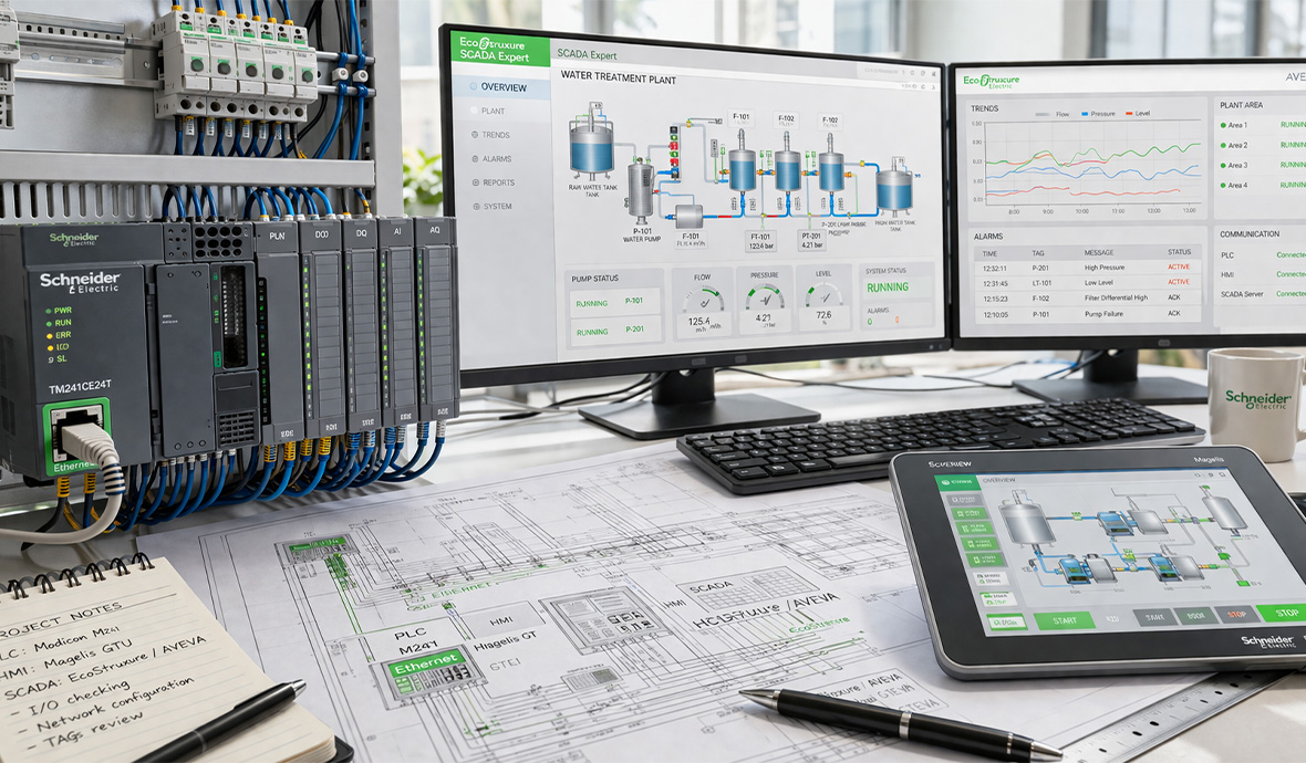 Програмування PLC, HMI, SCADA